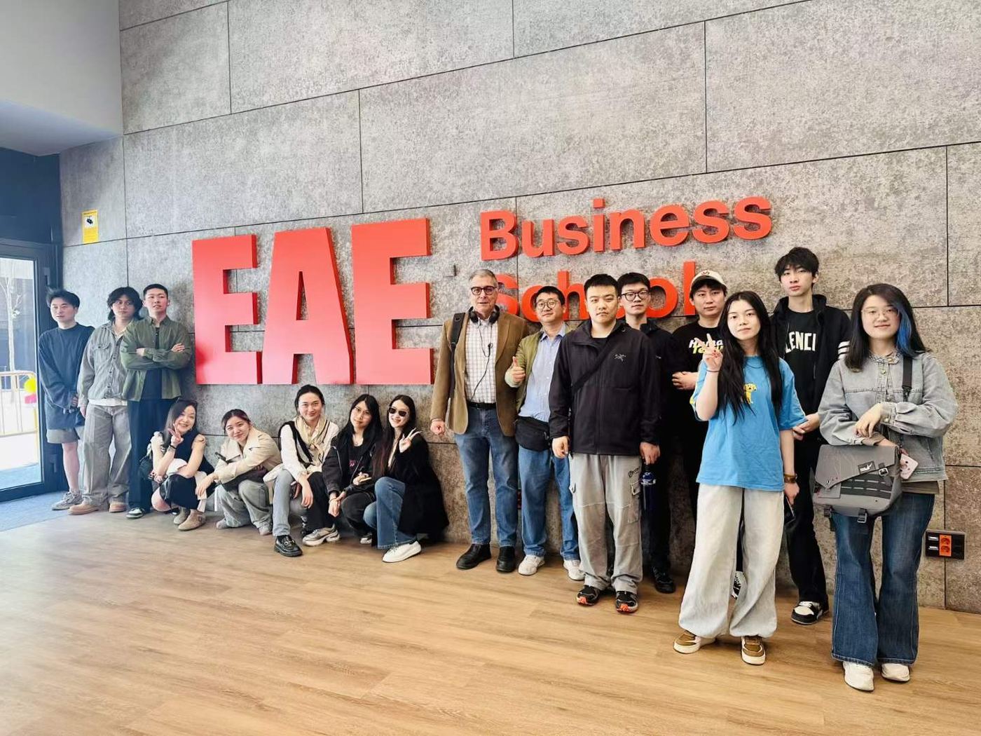 CWE team with the EAE Business School team at the Madrid campus