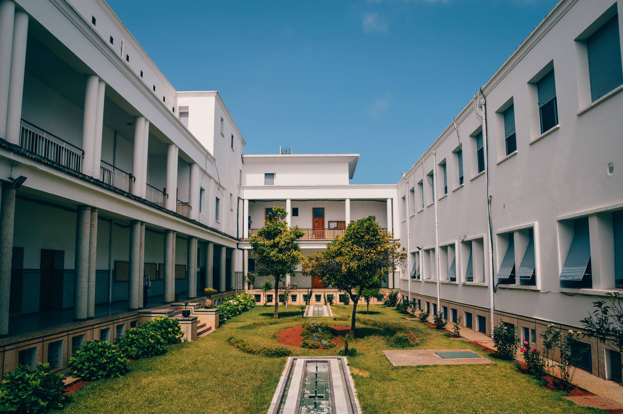 Historic Spanish university courtyard